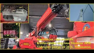 Поиск неисправностей телескопического погрузчика.  Manitou 3050.