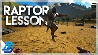 Ark: Survival Evolved - Demo & The Noob- Part 1 - Raptor Destruction (Thieves island)