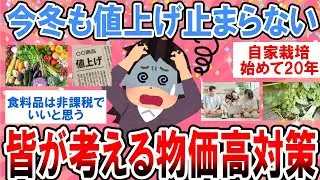 【有益】寒くなっても値上げは止まらない！ぶっちゃけ物価高ってこうすれば解決するんじゃない？ってこと【ガルちゃん】