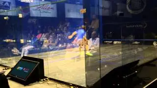 Mohamed El Shorbagy v Matthieu Castagnet 2014 British Open Squash Quarter Final Rally