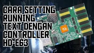Cara setting running text menggunakan controller HD-E63