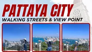 Новогоднее автопутешествие: пешеходная улица Паттайи и захватывающая дух смотровая площадка 🇹🇭 #а...