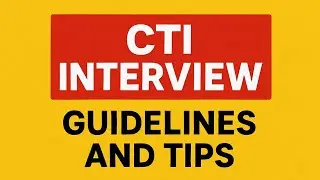 CTI interview Information || How make interview easy? What should to do.? Best Plan #interview
