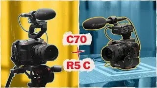 Two-camera interview with a Canon R5 C and C70 | Equipment breakdown and review