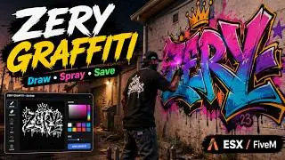 Zery Graffiti   Draw, Spray & Save Custom Graffiti   FiveM Script