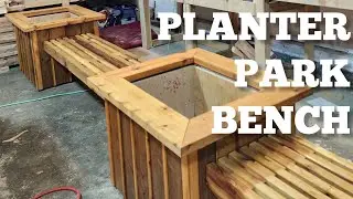 The Most Beautiful Planter Park Bench Set