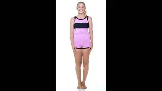 Nike Solid Colorblock High Neck Tankini Top | SwimOutlet.com