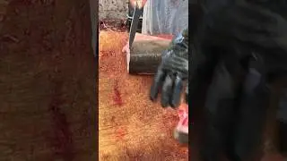 Slice the dolphin fish with a sharp knife #shorts #shortsfeed #fish #dolphin #fishcutting