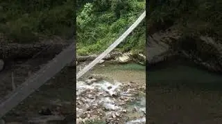 Belly bridge and crystal clear water #nepal