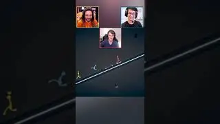 The best Stick Fight player in the world #animatorsvsgames #stickfight #react #videogames #shorts