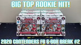 *BIG TOP ROOKIE HIT!* 2020 Panini Contenders Football Hobby 6-Box Half Case Break #2
