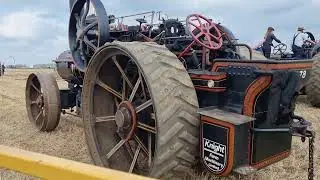 Fowler steam engine cable drum ploughing.