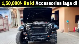 Thar Roxx me Dedh Lakh 💰Ki Accessories Lagwa di 🔥 Mechanical Jugadu
