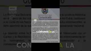 Comunicado de Venezuela ratifica su postura hist&oacute;rica en el marco de las relaciones con Cuba