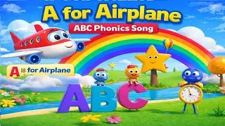 A for Airplane with Zozo| ABC Phonics Song for Kids 🎶 | Nursery Rhymes & Alphabet Learning