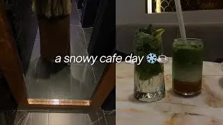 snowy days and cafe hopping ☕️❄️