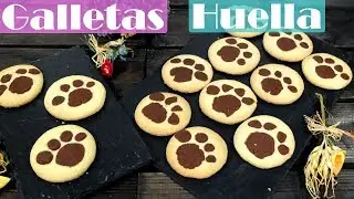 GALLETAS DECORADAS FÁCIL. 😍🍪😋Galletas huella, para niños. Receta # 444