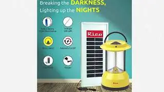 Rico home appliances led solar emergency lantern light