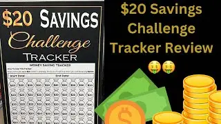 $20 Savings Challenge Tracker Book  Review. Save Money While Building Up Your Finances🤑🤑🤑