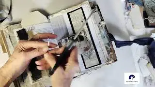 Inspiration Bundle slow stitch kit and accessory kit Junk Journal Flip Through - SOLD