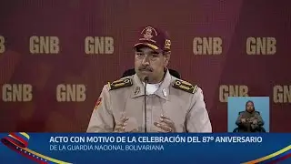 Presidente Maduro en 87 aniversario de la Guardia Nacional Bolivariana, 4 de agosto de 2024