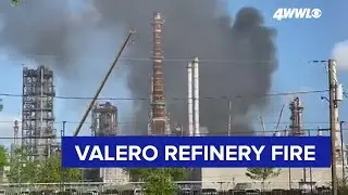 Valero refinery fire in Meraux, Louisiana Saturday