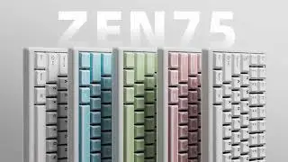 Zen75 | The First Low-profile Keyboard with Ceramic Keycaps