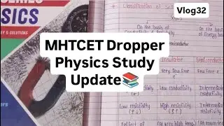 MHTCET Dropper Study Update 📚#mhtcet2026