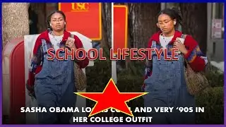 SASHA OBAMA LOOKS COOL  IN HER COLLEGE OUTFIT 2023  Sasha Obama Is The Coolest Girl In School
