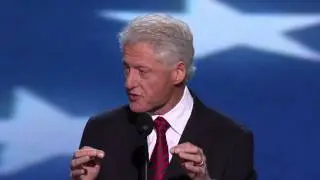 Former President Bill Clinton: The Economy and President Obama