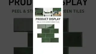 Peel and stick subway green tiles#vividtiles#peelandsticktile#homedecor#peelandstick