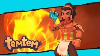 Temtem Battling Rawiri the Mokupuni Dojo Leader