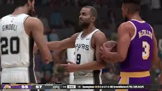 Magic Johnson vs Tim Duncan 2nd half 87 Lakers vs 07 Spurs