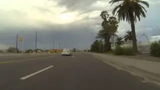 Arizona State Route 85 North through Gila Bend, AZ, 14 August 2015, GP016962