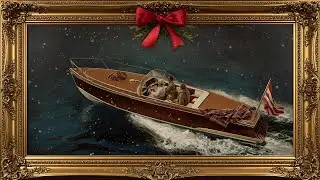 Ralph Lauren Inspired Christmas Boat Ride | Old Money Nautical TV Art | @99for1TVart 