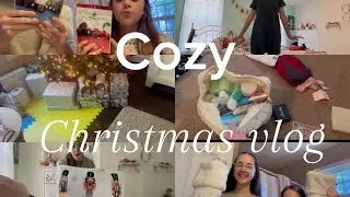 COZY ANNUAL CHRISTMAS VLOG! 🎄✨| Christmas Eve vlog, Pack with us, GRWM, travel vlog, gifts 