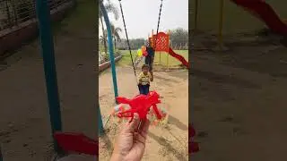 cute baby enjoying lakadi ki Kathi 🚴🏍️🎉