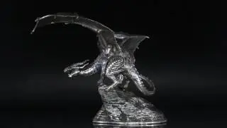 Coco the Dragon | 8+ Troy oz Silver Statue