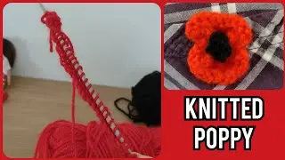 Knitted Poppy for Remembrance Day | Midnight Dolls
