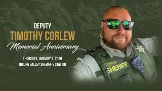 Deputy Timothy Corlew Memorial Anniversary Ceremony
