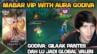 MABAR VIP BARENG GODIVA!! INI DIA COMBO VALEN MID BUILD TANK DAN HAYA ROAM BUILD DAMAGE!! 🔥