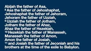 Reading Matthew 1 1 17