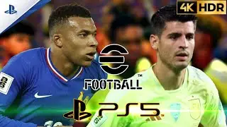 Francia vs. España | eFootball 2026, Gameplay PS5 4K HDR 60 FPS