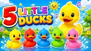 Five Little Ducks Went Out One Day | Colors Song | Nursery Rhymes & Kids Songs #663