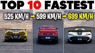 TOP 10 Fastest cars on insane Downhill 2.0