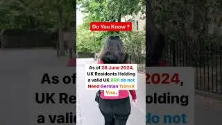 Germany Transit Visa For UK BRP holder| Transit Visa Requirements | Germany Visa Requirements