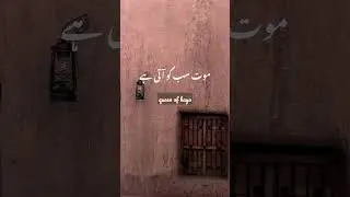 Shukr hai ki maut sabko aati hai🖤 | urdu poetry | Islamic poetry status | queen of haya |