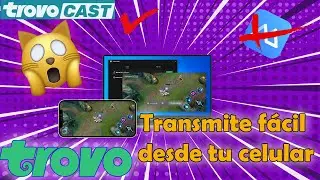 #Trovo #trovolive #trovocast COMO hacer DIRECTOS en TROVO con celular TROVOCAST apowermirrow