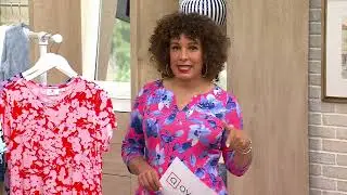 Quacker Factory Floralicious Short Sleeve Dress on QVC