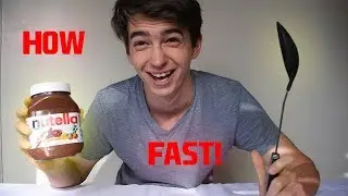 Nutella Challenge! How Fast Can I Eat It?!